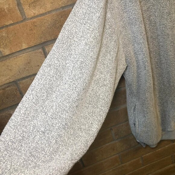 Vintage Y2K Big Dogs Gray 1/4 Zip Pullover Sweater Embroidered Logo Pockets Sz L - Picture 3 of 9